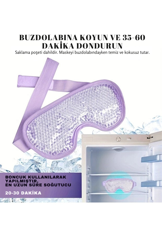 Evona™ Buz Jeli Terapi Göz Maskesi