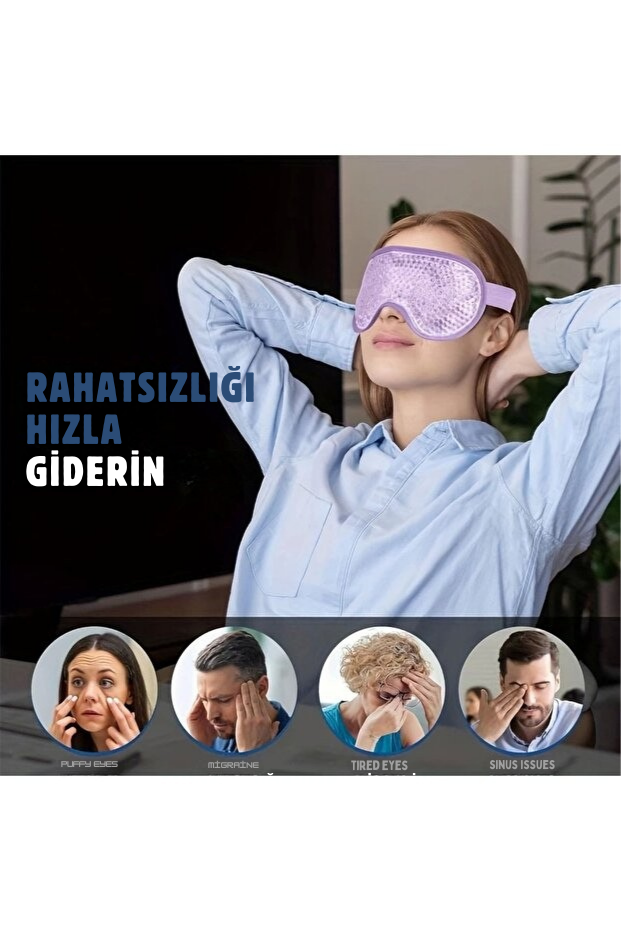 Evona™ Buz Jeli Terapi Göz Maskesi